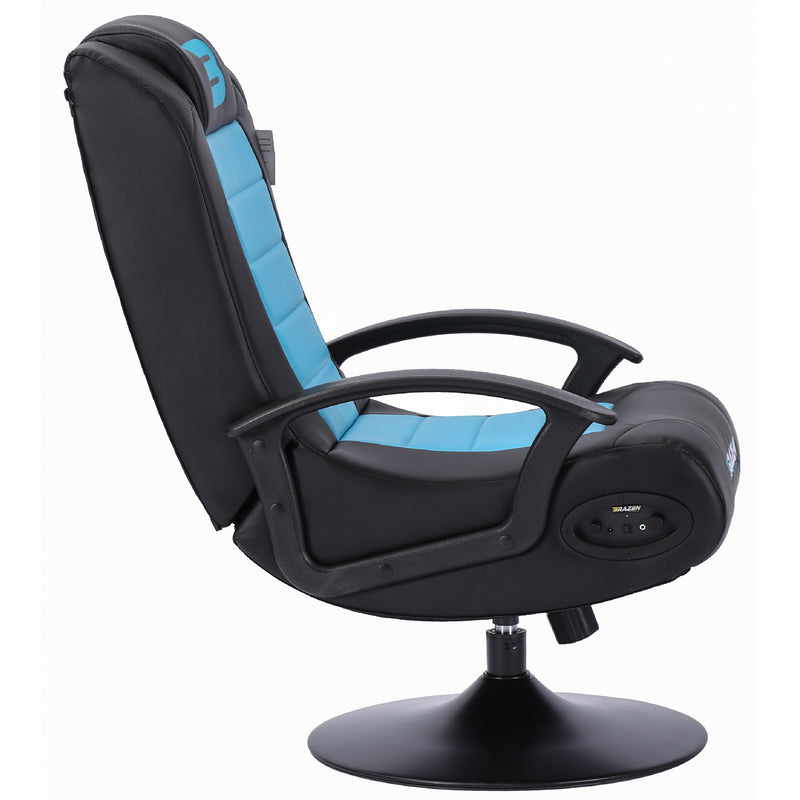 BraZen Stag 2.1 Bluetooth Surround Sound Gaming Chair - Blue