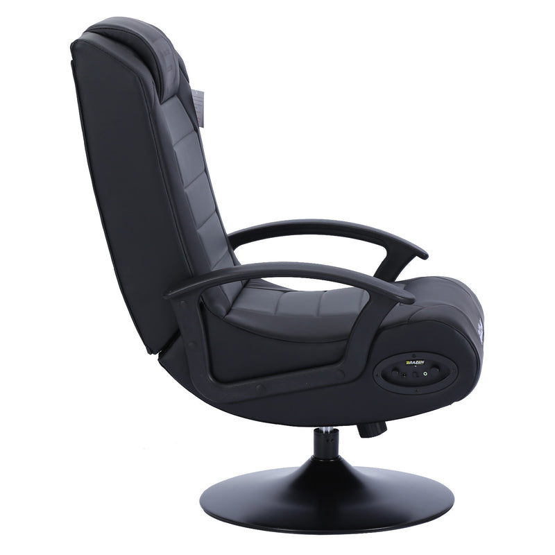 BraZen Stag 2.1 Bluetooth Surround Sound Gaming Chair - Grey